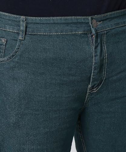 Image of STUDIO NEXX Regular Fit Cotton Lycra Blend Black Jeans