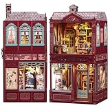 Kit book nook Cutebee per adulti, puzzle 3D in legno decorazione libreria, kit casa delle ...