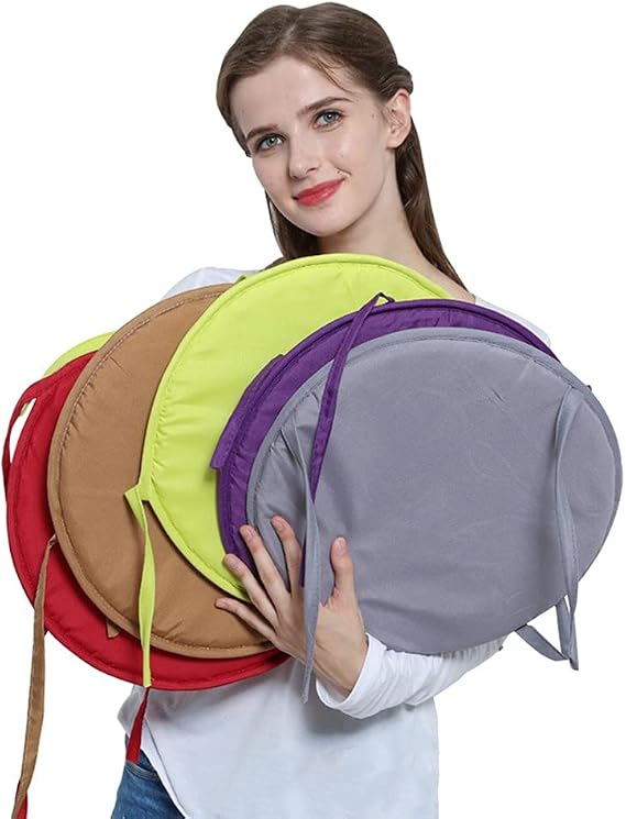 Colorful Indoor/Outdoor Chair Pads Round Seat Cushions Garden Patio Home Cushions - Diameter 30cm/38cm,Patio Furniture Cushion Cover,Round Seat Garden Pads