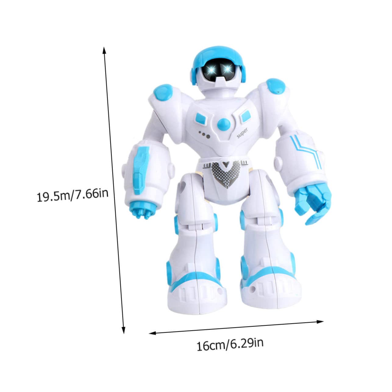 VANZACK Fun Robot Plaything for Boys and Girls 1 Set Electric Robot Toys Lights Music for Boys
