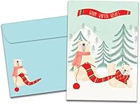 Vista 1 de Tree-Free Greetings Paquete de 10 unidades con sobres a juego, respetuoso con el medio ambiente, fabricado en Estados Unidos, 100% papel reciclado