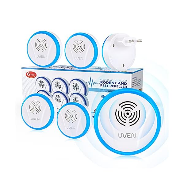 Ultraschall Schädlingsbekämpfer 6 Stück, Elektrisch Insektenschutzmittel Moskitoschutz Innenräumen Plug-in Pest Repeller…