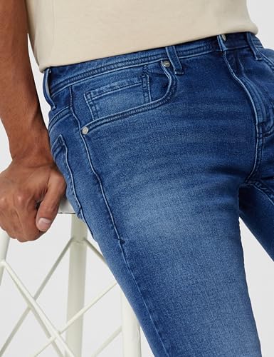 Image of Peter England Men Mid Rise Everyday Skinny Fit Jeans