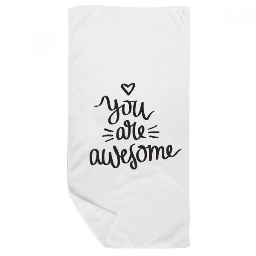 Serviette de bain doux 35x70cm anti-gaspillage de place gant multicolore