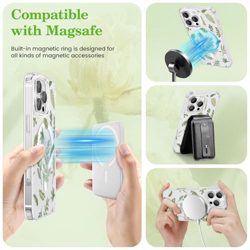 Coque transparente iPhone 16 Pro finition fleurie haut de gamme - 4