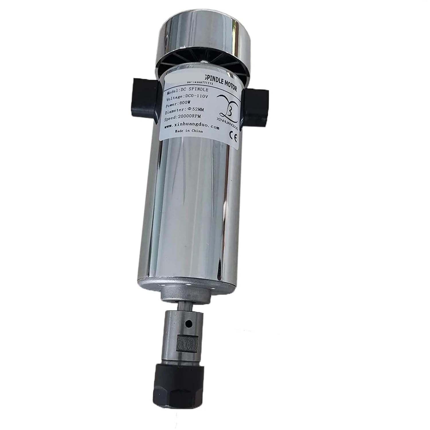 800W DC Spindle Motor 0.8KW DC 0-110V 20000RPM Carving Milling Air Cold Spindle Motor for Engraving(800w AdapterSpindle)