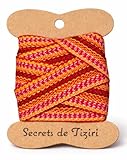 Secretsdetiziri Kardoune Authentique Kabyle - Enrouleur Inclus - Ruban Protecteur et Lisseur sans Chaleur – Soin Naturel, Anti-Frisottis et Anti-Casse – 100% Authentique (3 Mètres)