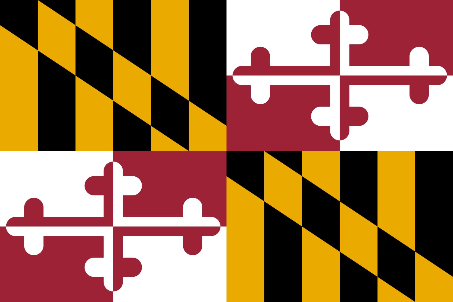 Drapeau Maryland 100x150cm idéal pour décorer vos événements extérieurs et fêtes