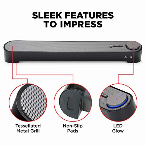 GOgroove Computer Speaker Mini Soundbar UBR Speaker の商品画像 7