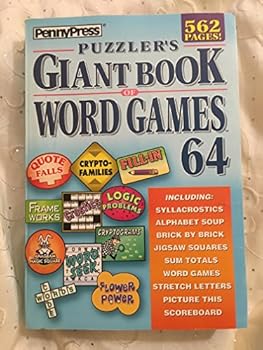 Paperback Penny Press Puzzler's Giant Book Of Word Games 64 Book