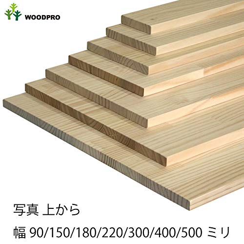 WOODPRO 棚板 厚み1.8ｃｍ 奥行30ｃｍ 長さ132ｃｍ ラジアータパイン集成材 厚18ｍｍ&times;板幅(奥行)300ｍｍ&times;長さ