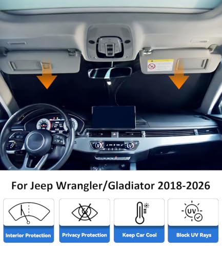 Image of Sun Shade for Wrangler JL & 2 /4 Door 4XE 2018-2026 Gladiator JT