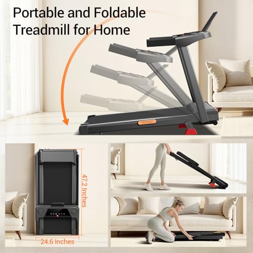 Folding Treadmill with Auto Incline