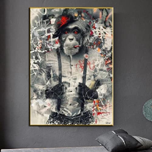 Affiches et impressions pour salon singe graffiti art moderne