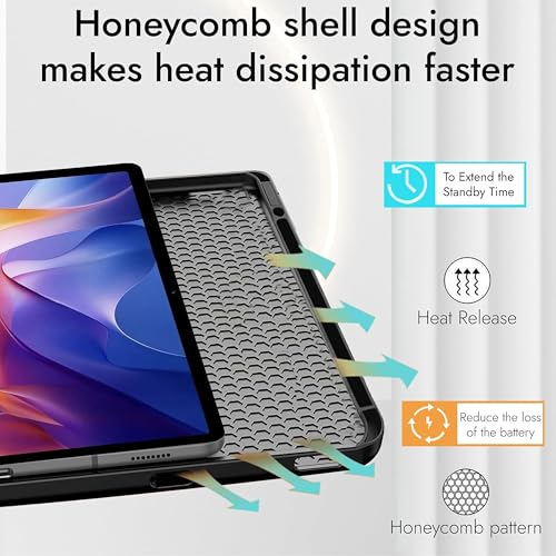 Image of TGK Case for Xiaomi Redmi Pad 2 11 inch Tablet Trifold Smart Stand Cover (Black)