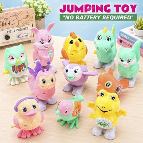 Image of Zest 4 Toyz Jumping Animals Cute Baby Toys for 6 to 12 Months | Jumping Walking Key Toys Set for Kids - Fun & Interactive Animal Toy Set for Boys & Girls- Assorted Color & Design - 2pcs