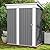 Patiowell 5x3 FT Outdoor Storage Shed, Garden Tool Shed with Sloping Roof and Lockable Door, Metal Shed for Backyard Garden Patio Lawn, Gray