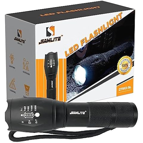 SAMLITE LED Tactical Flashlight 1200 Lumens Cover
