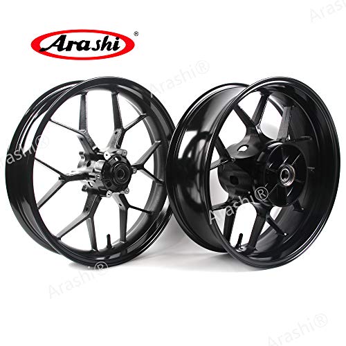 Arashi Wheel Rim Front and Rear for HONDA CBR600RR 2007-2017 Motorcycle Accessories CBR 600 RR CBR600 600RR 600CC Black 2008 2009 2010 2011 2012 2013 2014 2015 2016