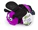 goDog Bugs Bee with Chew Guard Technology Plush Squeaker Dog Toy, Purple, Large