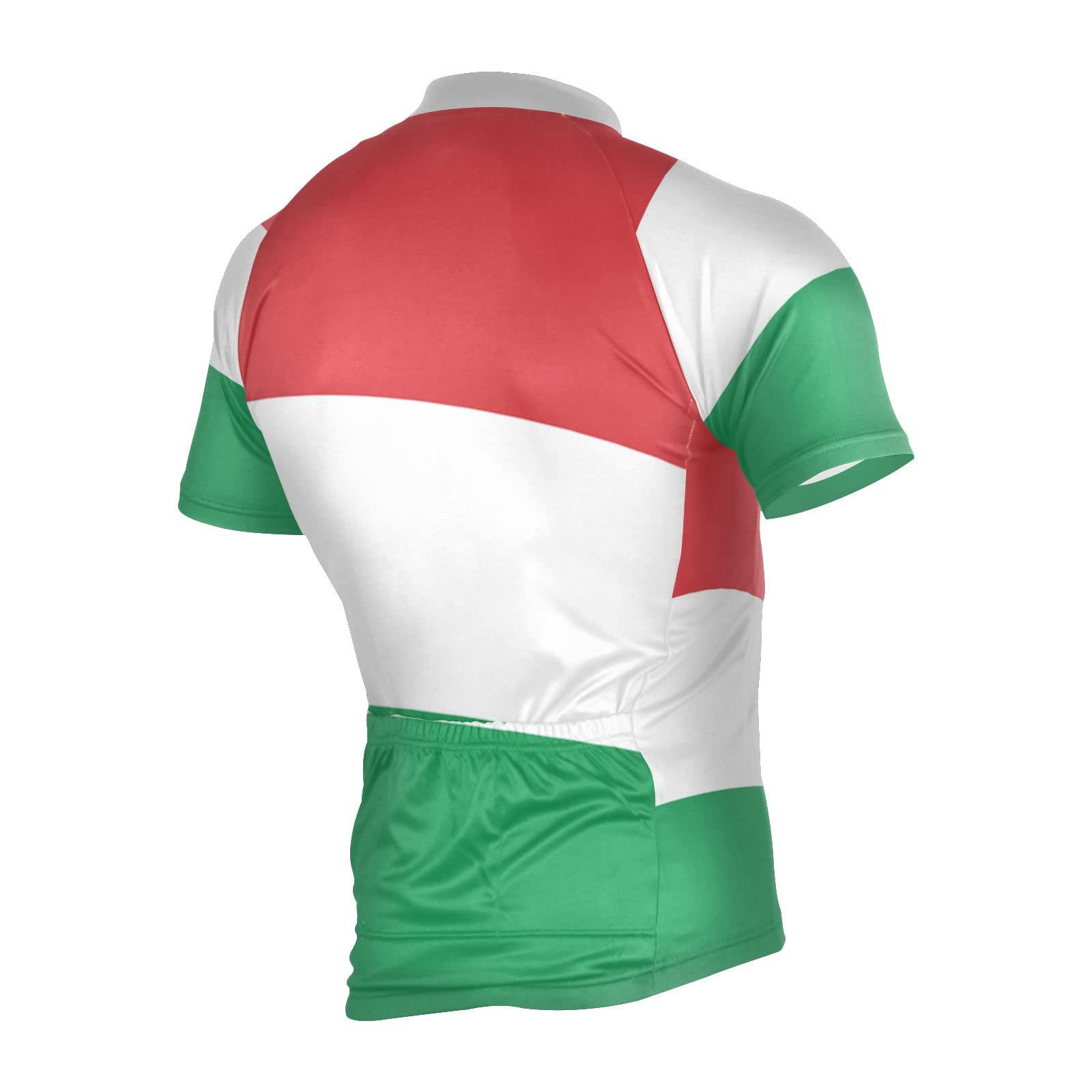 Hungary Flag Men's Cycling Jersey Short Sleeve Bike Jacket Biking Bicycle Jersey Shirt