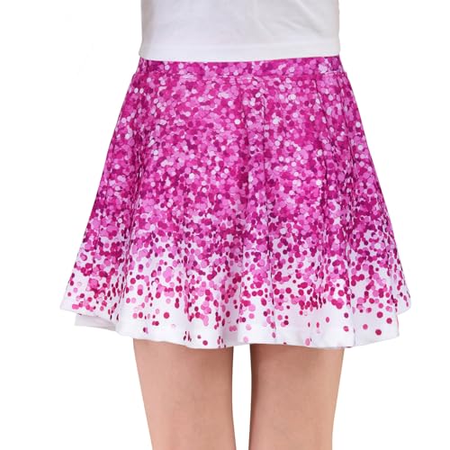 JESKIDS Pleated Skirts Girls' Tennis Skirts Golf Skort Athletic Dance Running School Sport Skirts with Shorts3