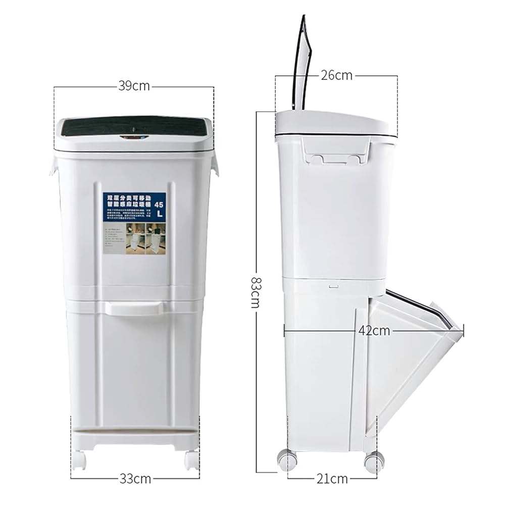 Amazon｜センサー式 全自動開閉式 ゴミ箱 人感センサー 2段分別