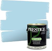 Vista 239 de Prestige Paints. - Base y pintura para exteriores en un solo galón, 1 galón. plano, comparable con Sherwin Williams Topsail.
