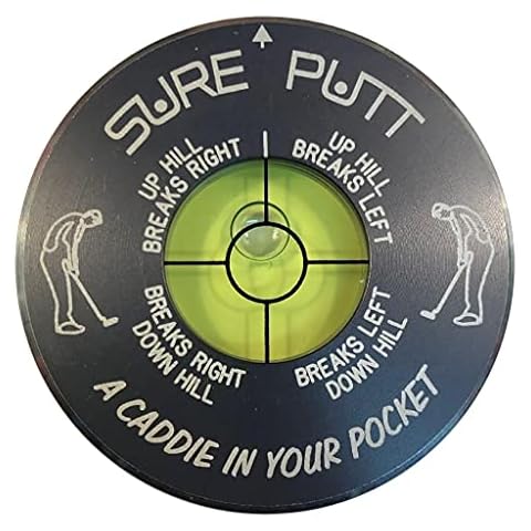 Sure Putt Pro - Golf Putting Aid & Green Reader - Gunmetal Cover