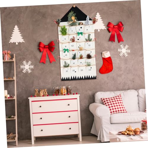 Pochette multipoches de Noël en coton de qualité supérieure pour mur - 7