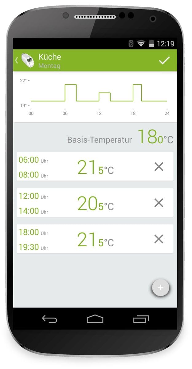eqiva głowica termostatu grzejnika z Bluetooth, 2 sztuki