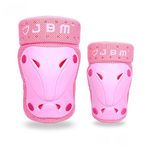 JBM Kids & Adults Knee and Elbow Pads with Wrist Guards Protective Gear Set, Impact Resistance for your Children Outdoor Activitiesâ€™ Adventure, Roller Skating, Cycling, Scooter, Skateboarding Pads Set