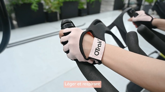 Gants De Fitness OTraki Femme - Soutien Poignet - Paume Silicone Anti-dérapante - Pour Gym, Cyclisme