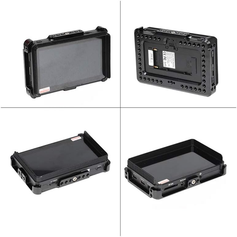 Monitor Cage Bracket with 1/4"-20 Mounting Holes Designed for 5.5" On-Camera Display