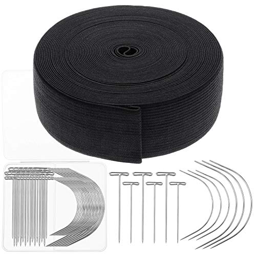 Elastic Band for Wigs, Cridoz Black Elastic Wig Band Elastic Strap Spool