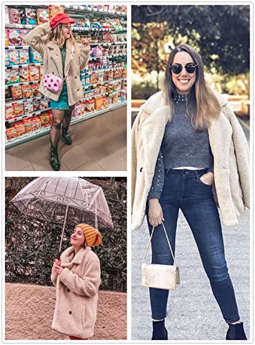 Dokotoo Womens 2024 Winter Fleece Teddy Bear Sherpa Jacket Coats with Pockets4
