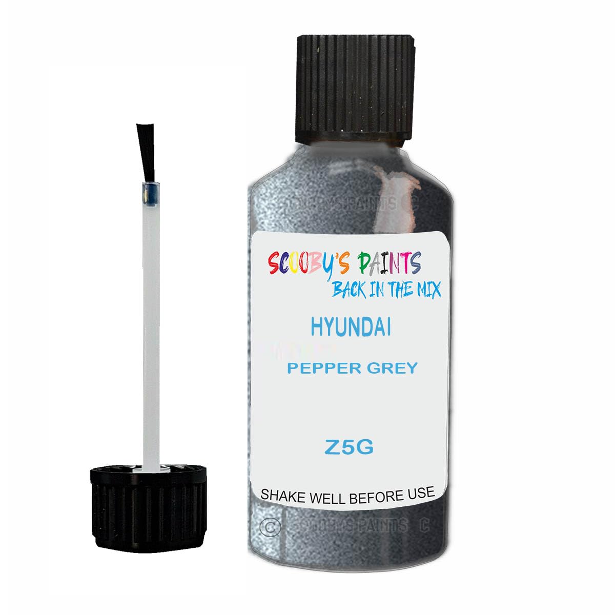 Scoobys Paints Back In The Mix Pepper Grey Touch Up Paint For Hyundai Z5g Metallic