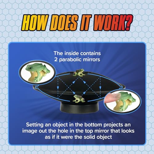 Toysmith 3-D Mirascope Hologram Image Maker STEM Toy, Black, 6 inches by Toysmith - Used condition - Image 3