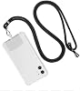 CONSTRAIN Compatible with All Phone Models Neck Strap – Adjustable, Silicone Strap Apparatus - Black