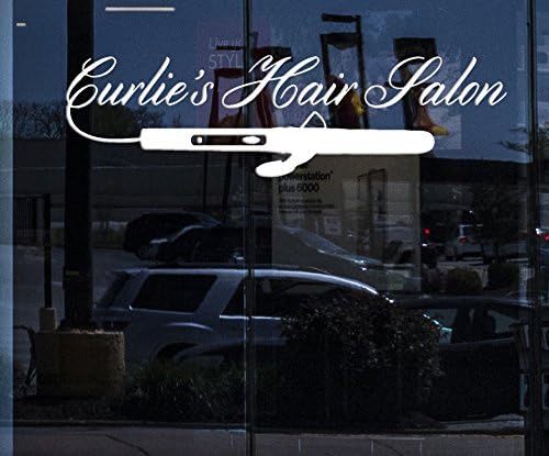 Window Sign Wall Vinyl Sticker Decal Hair Salon Spa Beauty Barber Tools Barbershop Unique Gift (ig2038w) White 10.5 in x 35 in image 4