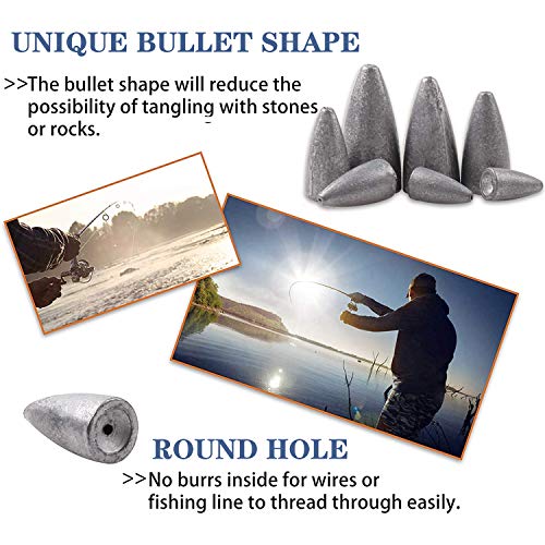 Bass Fishing Tackle Kit - 175Pcs Carolina Rig Texas Rig Kit Including Weights Rolling Swivel Fishing Beads Split Ring With Plastic Box For Bass Trout Salmon Perch Fishing Accessories #TOP2