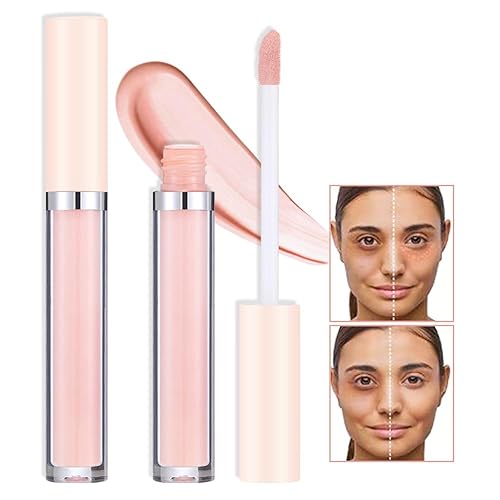 Kaely Lápiz corrector de color rosa, corrector de color, base de rostro, lápiz de maquillaje, iluminador de ojos, impermeable, corrector de ojeras,