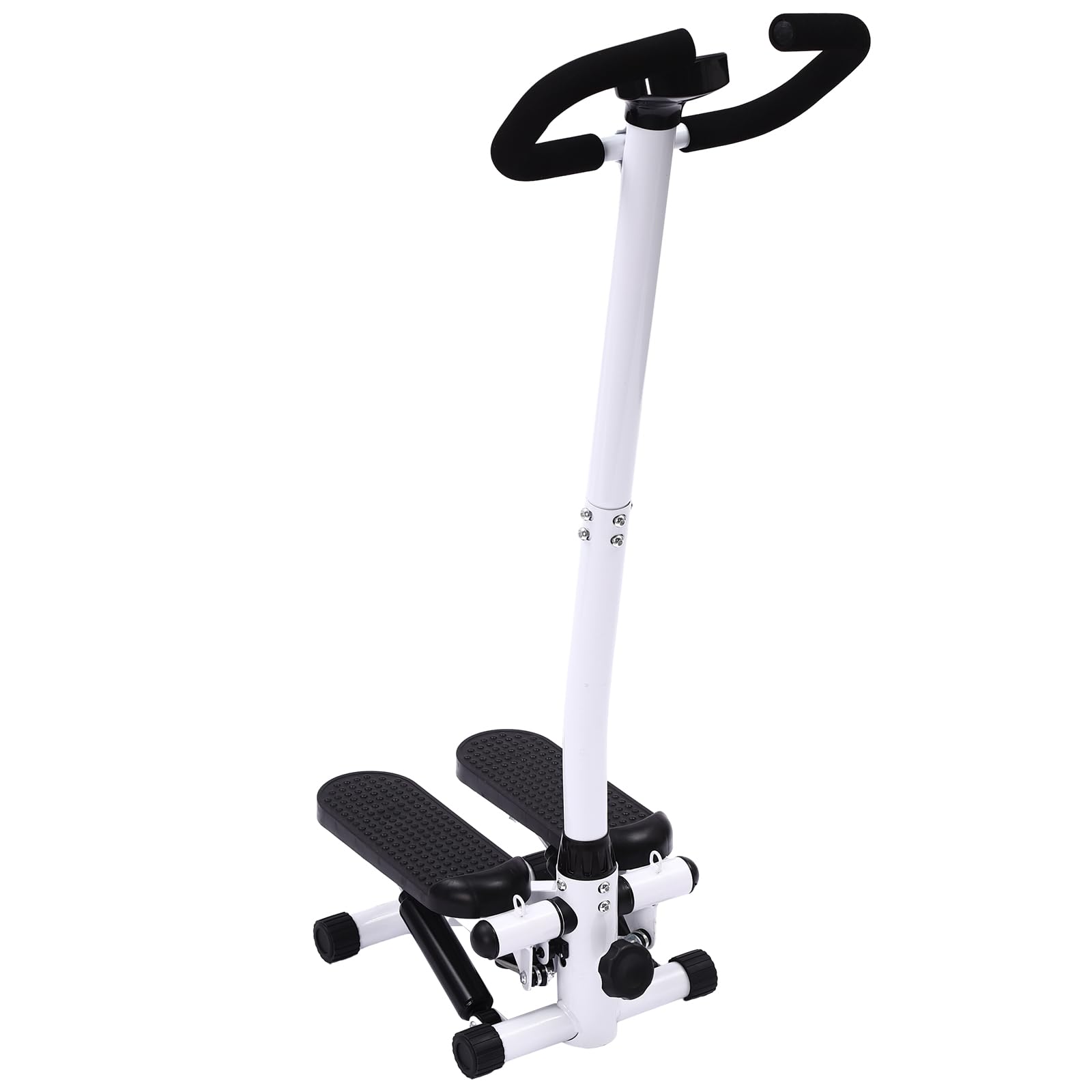 Mini stepper do domu 150 kg Up-Down Swing Stepper 29 x 39 x 110 cm Twist Stepper z 1 matą, 2 taśmami oporowymi