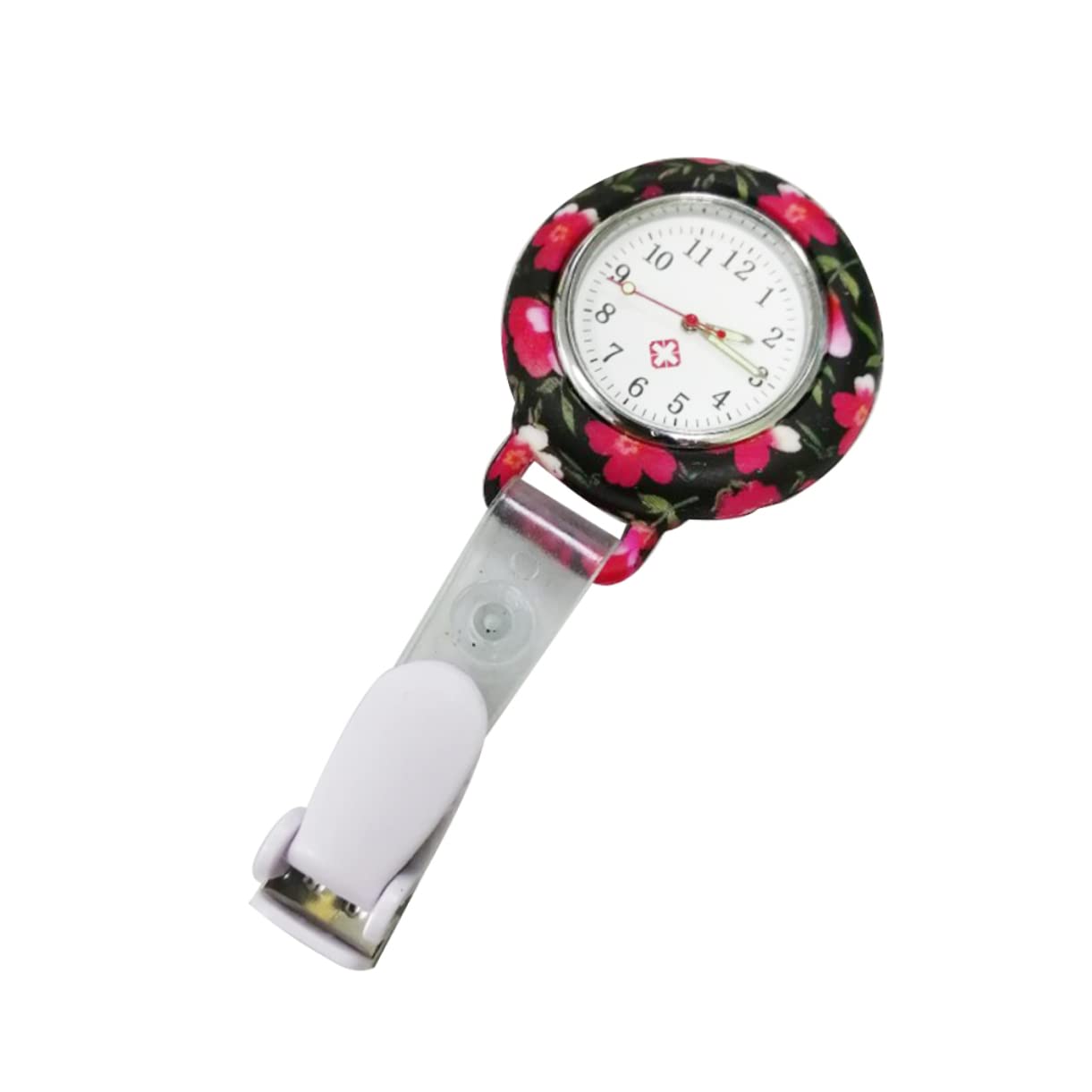 3stücke Ethnische Blumenpflegeuhr Tragbare Silikon-taschenuhr Für Krankenschwestern Präzise Zeitmessung Für Alltag Und Medizinische Anwendungen