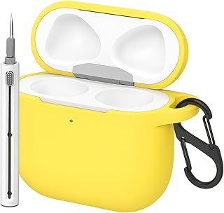 غطاء حماية من يلو انك متوافق مع سماعات ابل ايربودز 4 (سماعات الاذن غير متضمنة) (اصفر)