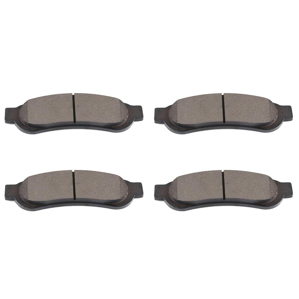 SCITOO D1334 Rear Semi-Metal Brake Pads Sets Fit For Ford For F-250 Super Duty 2005-2007,For Ford For F-350 Super Duty 2005-2007