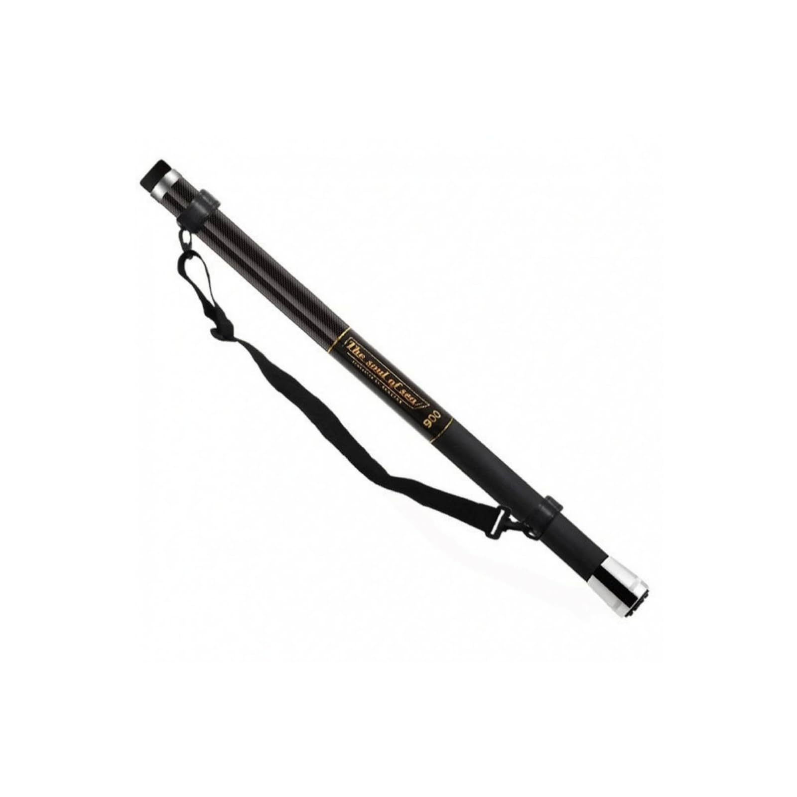 LOVIVER Kescherstange Teleskop Kescher Griff, 2. Generation Schwarz 9M Nackte Rute + Gurt