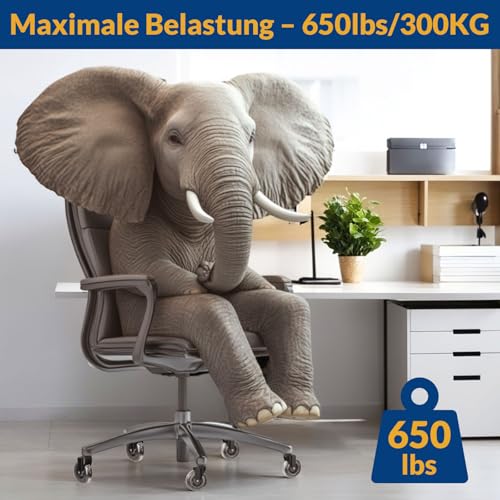 COSYLAND Rollen für Bürostühle 5pcs -11mm x 22 mm Bürostuhl Rollen - Gummirollen für Bürostuhl - Sehr Leise Hartbodenrollen - Passend für 99% Bürostuhlrollen