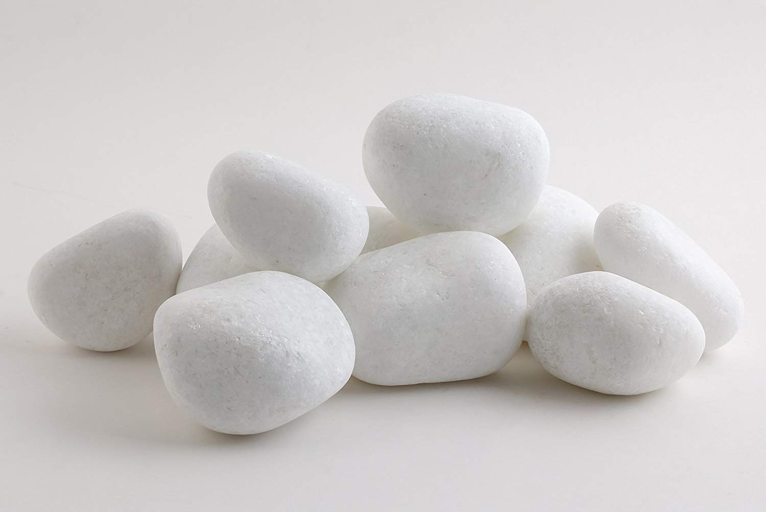 StoneForever Stones Forever Pebbles - Snow White Decorative, Landscaping and Garden Stone 5 Kg - 2"-3" (B07JDD7DKS) Amazon Price History, Amazon Price Tracker