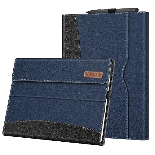 FINTIE Coque pour Microsoft Surface Pro 11/10/9 13 Pouces (2024/2022), Housse Multipositions Protection avec Poche de Documents, Etui Compatible avec Clavier...